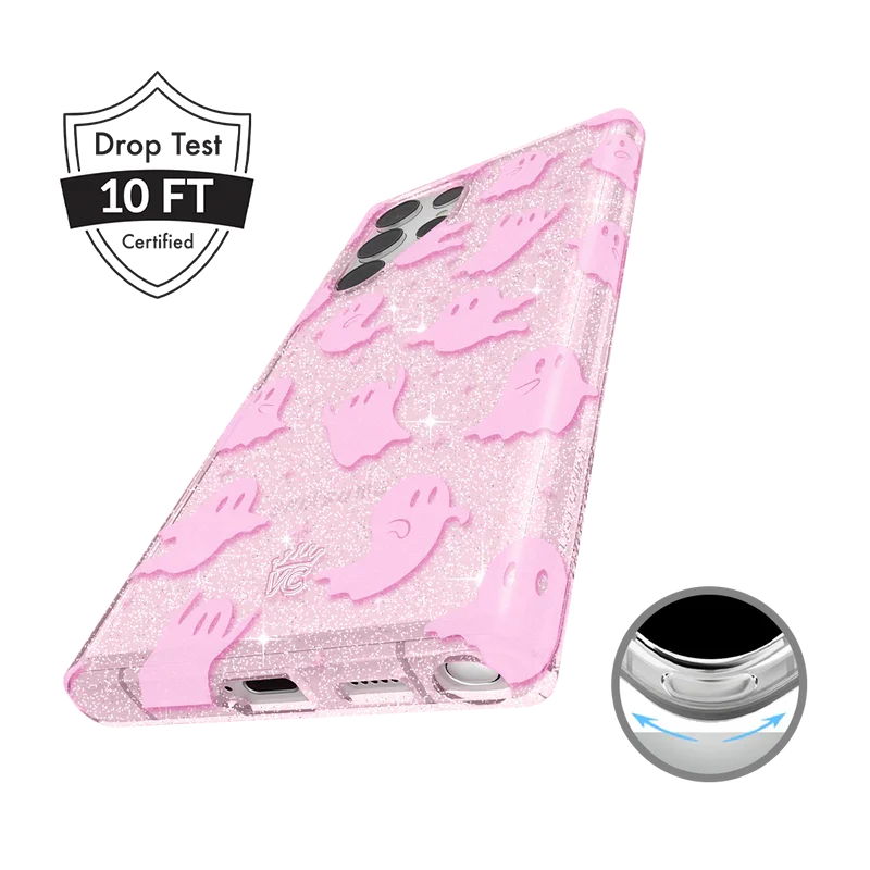 Ghosted Pink Glitter Samsung Case - Image 53