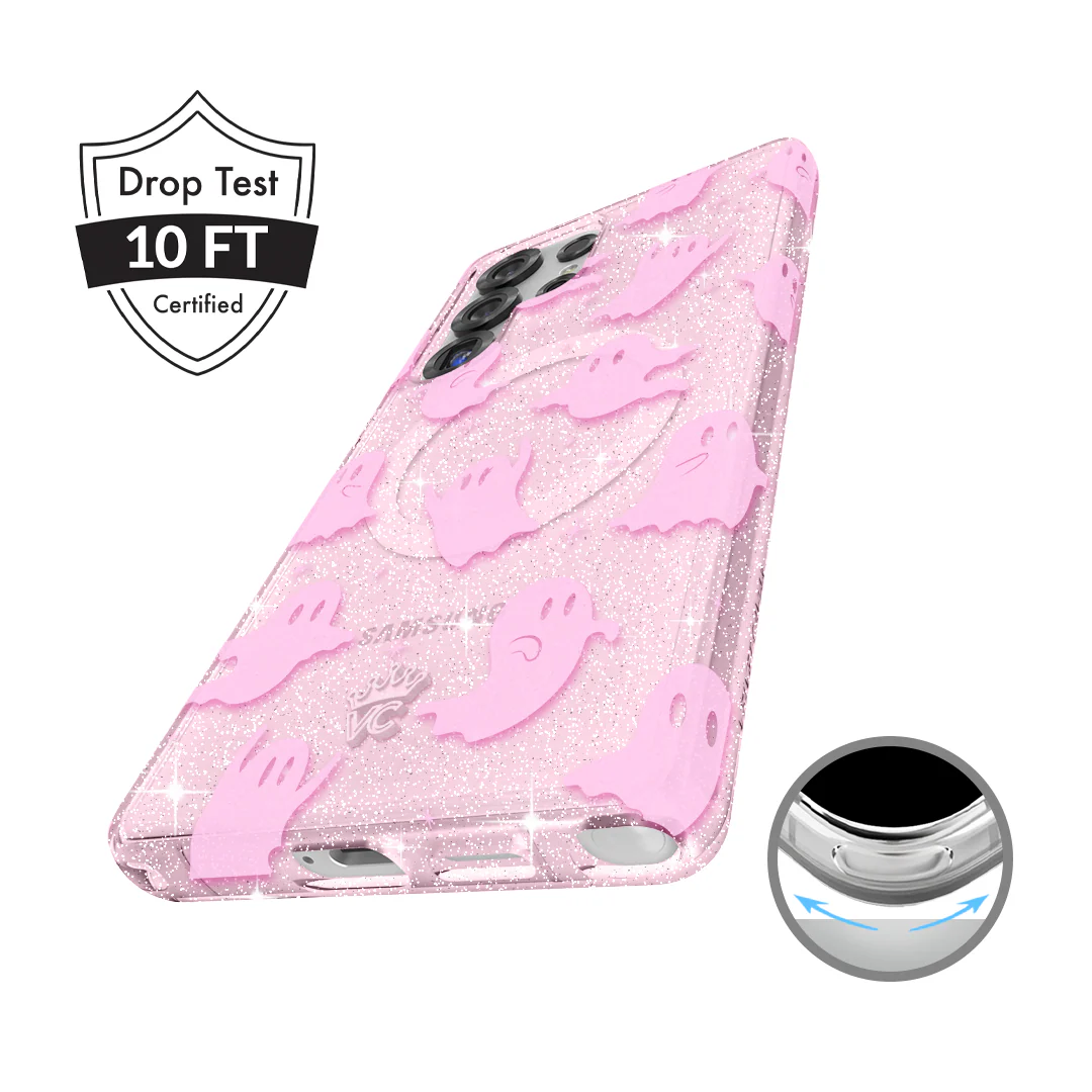 Ghosted Pink Glitter Samsung Case - Image 71