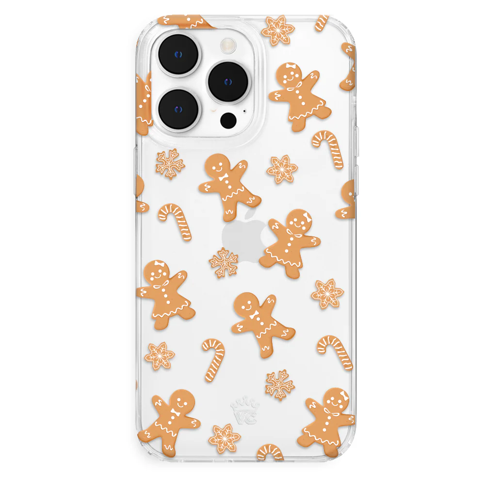 Holiday Gingerbread Clear iPhone Case - Image 19