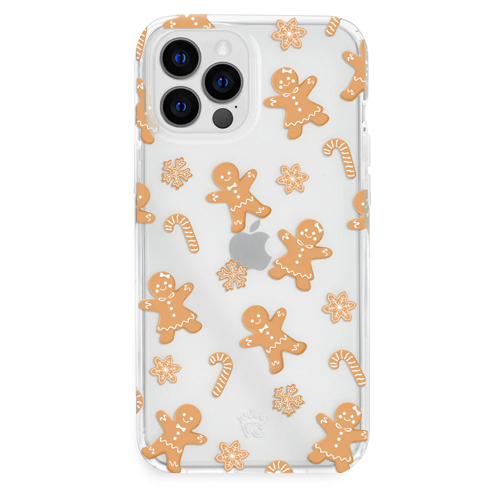 Holiday Gingerbread Clear iPhone Case - Image 43