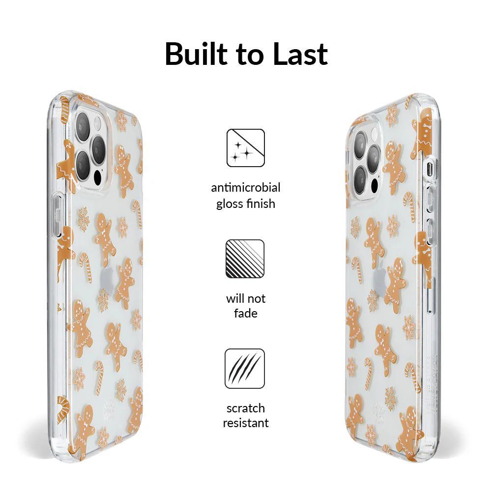 Holiday Gingerbread Clear iPhone Case - Image 47