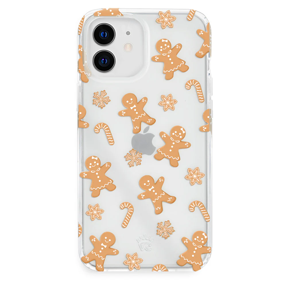 Holiday Gingerbread Clear iPhone Case - Image 55
