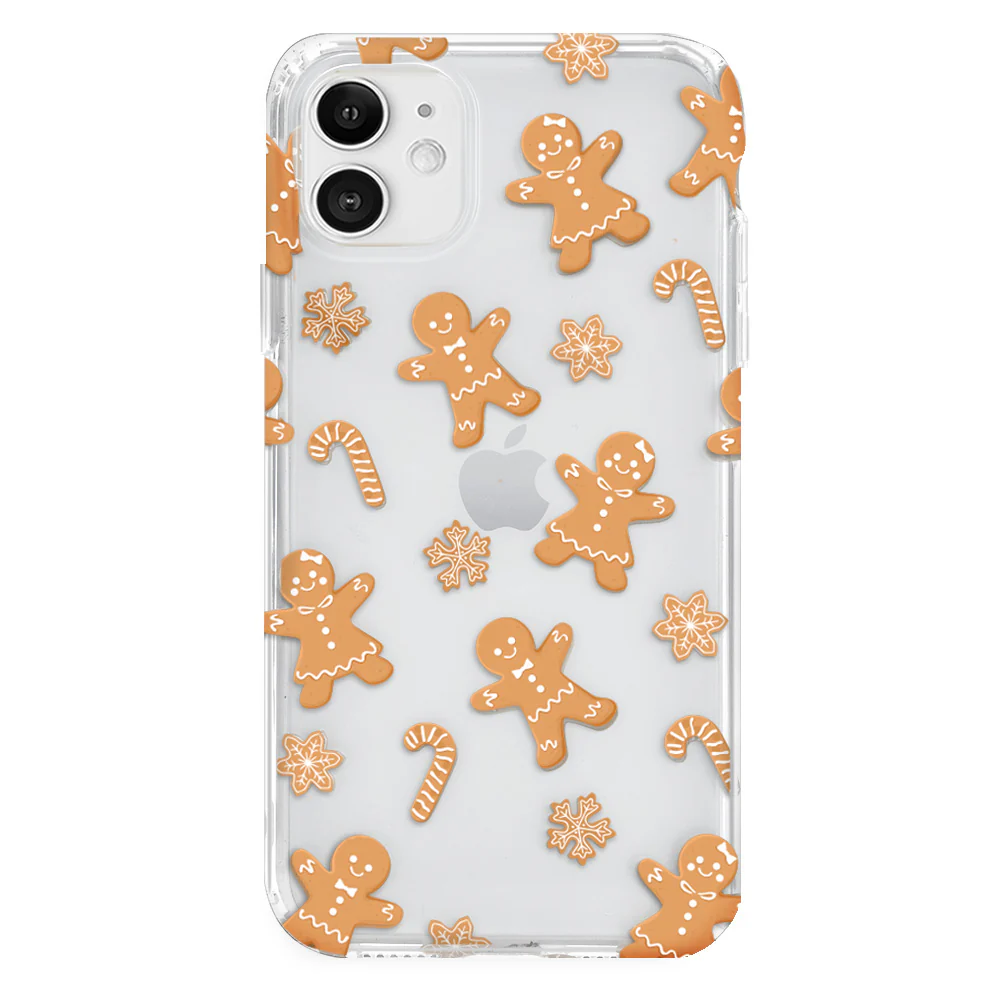 Holiday Gingerbread Clear iPhone Case - Image 73
