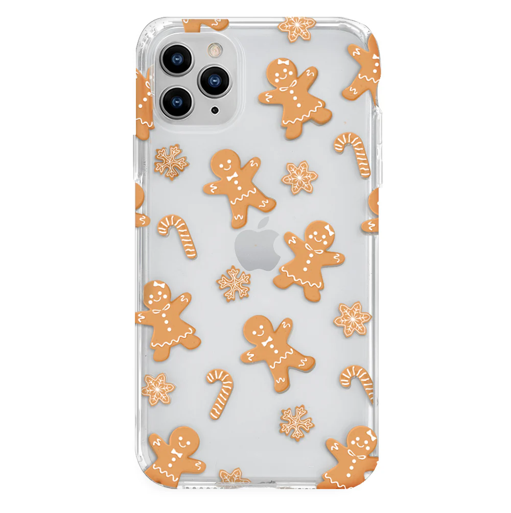 Holiday Gingerbread Clear iPhone Case - Image 79
