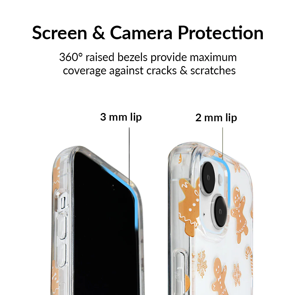 Holiday Gingerbread Clear iPhone Case - Image 9