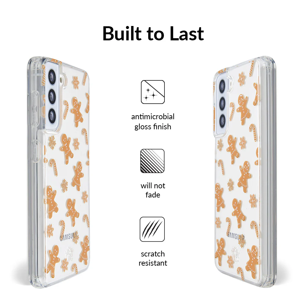 Holiday Gingerbread Clear Samsung Case - Image 11