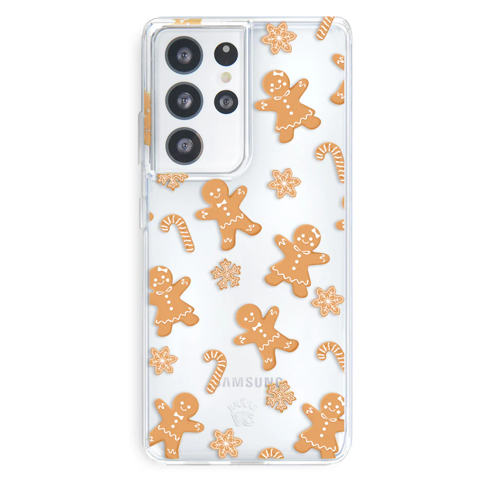 Holiday Gingerbread Clear Samsung Case - Image 14