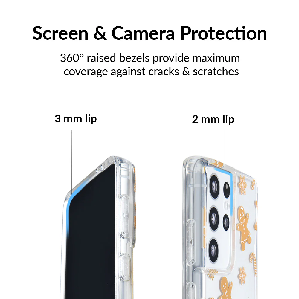 Holiday Gingerbread Clear Samsung Case - Image 16