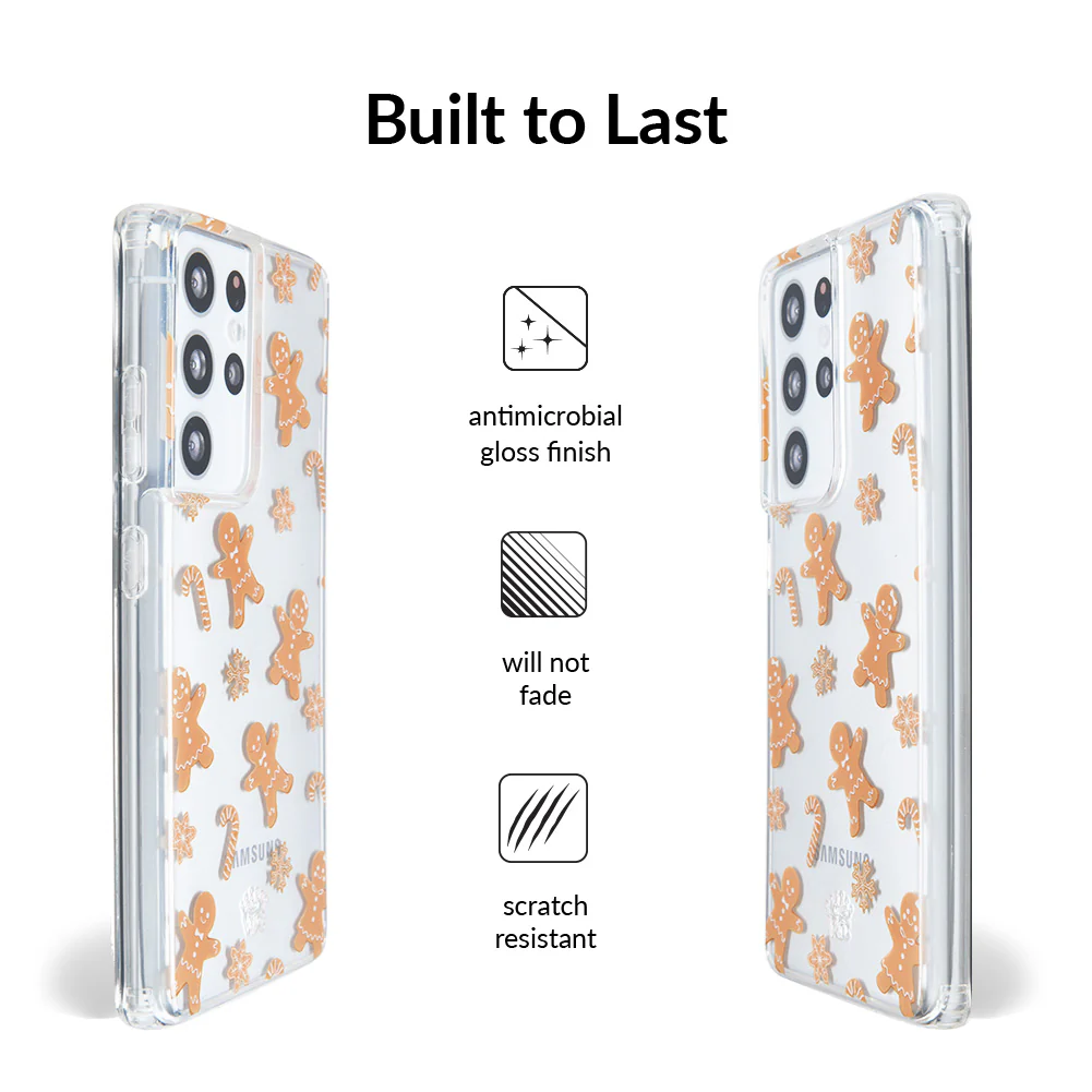 Holiday Gingerbread Clear Samsung Case - Image 17