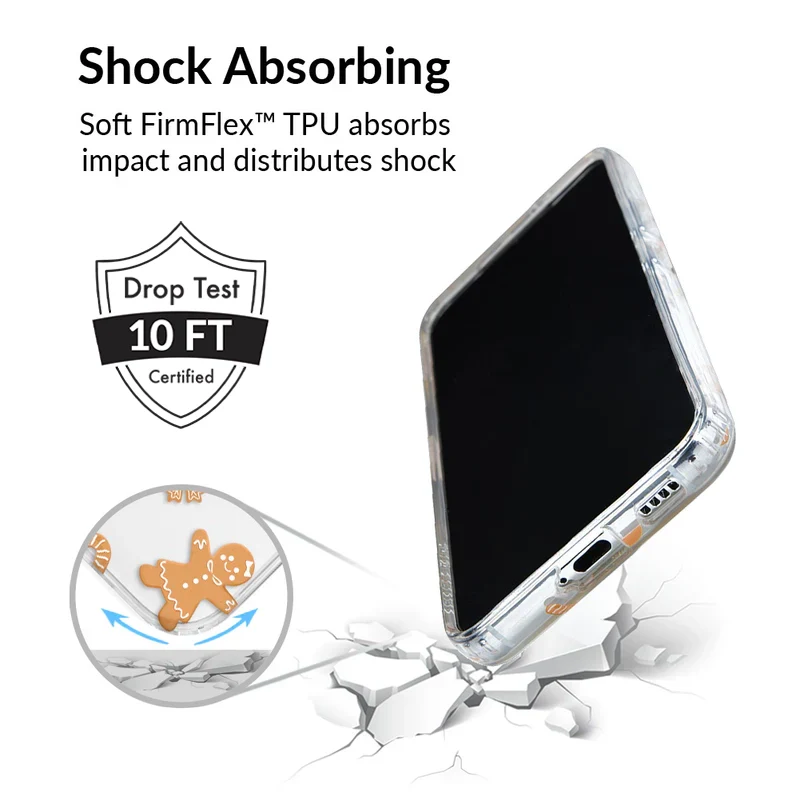 Holiday Gingerbread Clear Samsung Case - Image 21
