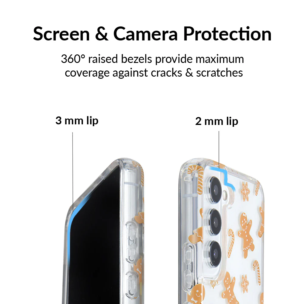 Holiday Gingerbread Clear Samsung Case - Image 28