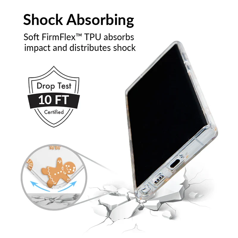 Holiday Gingerbread Clear Samsung Case - Image 30