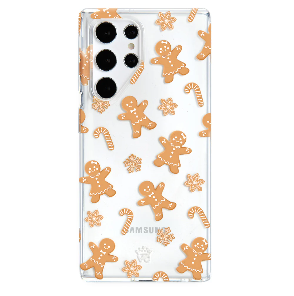 Holiday Gingerbread Clear Samsung Case - Image 33