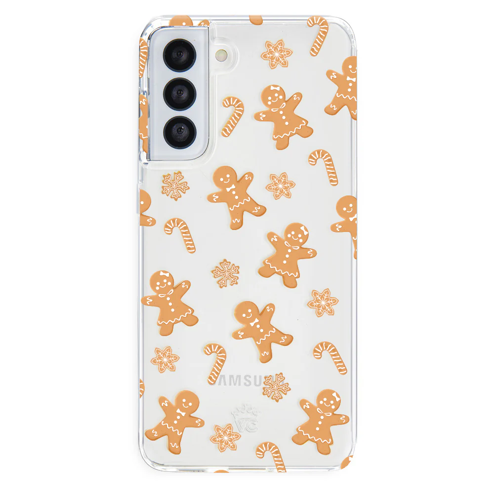Holiday Gingerbread Clear Samsung Case - Image 7