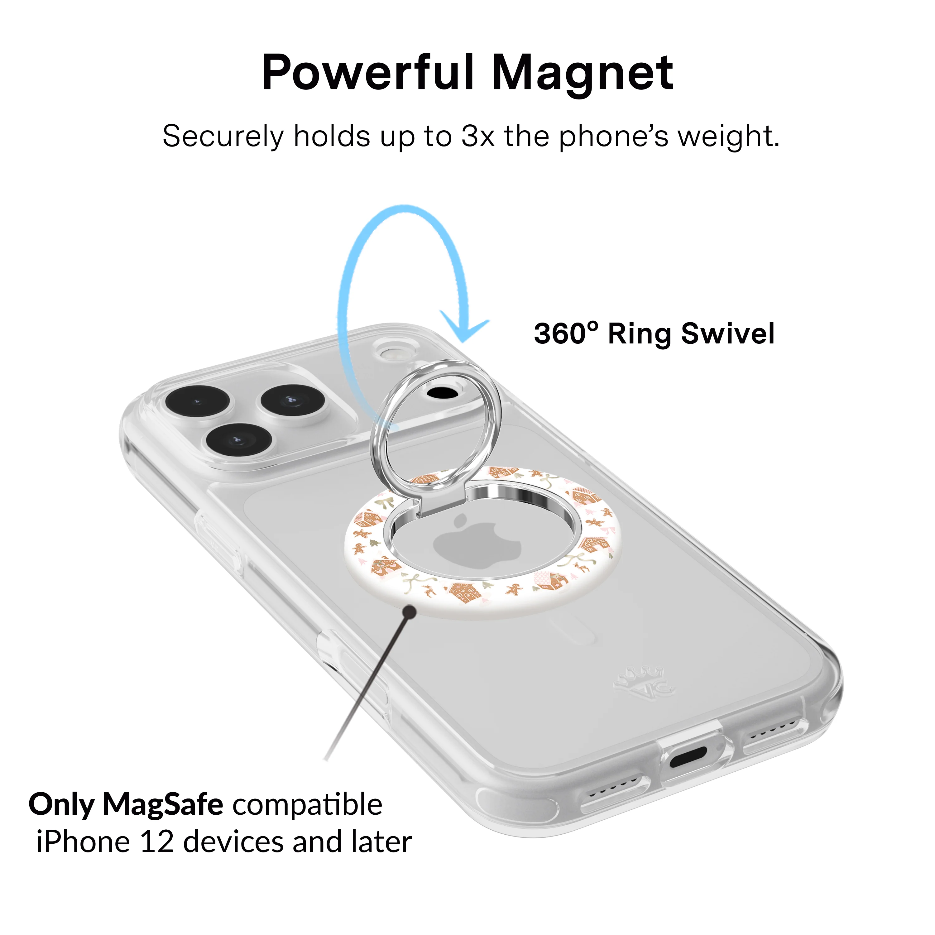 Gingerbread Dreams MagSafe Grip Ring - Image 3