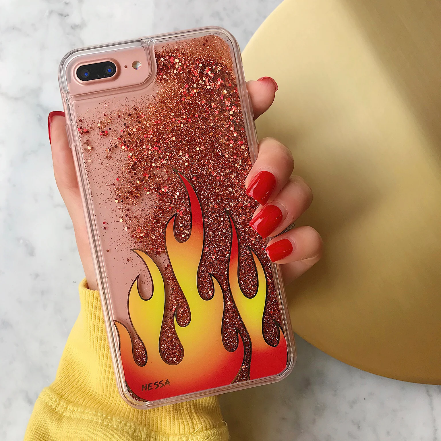 Glitter Flames iPhone Case by Nessa - Image 18