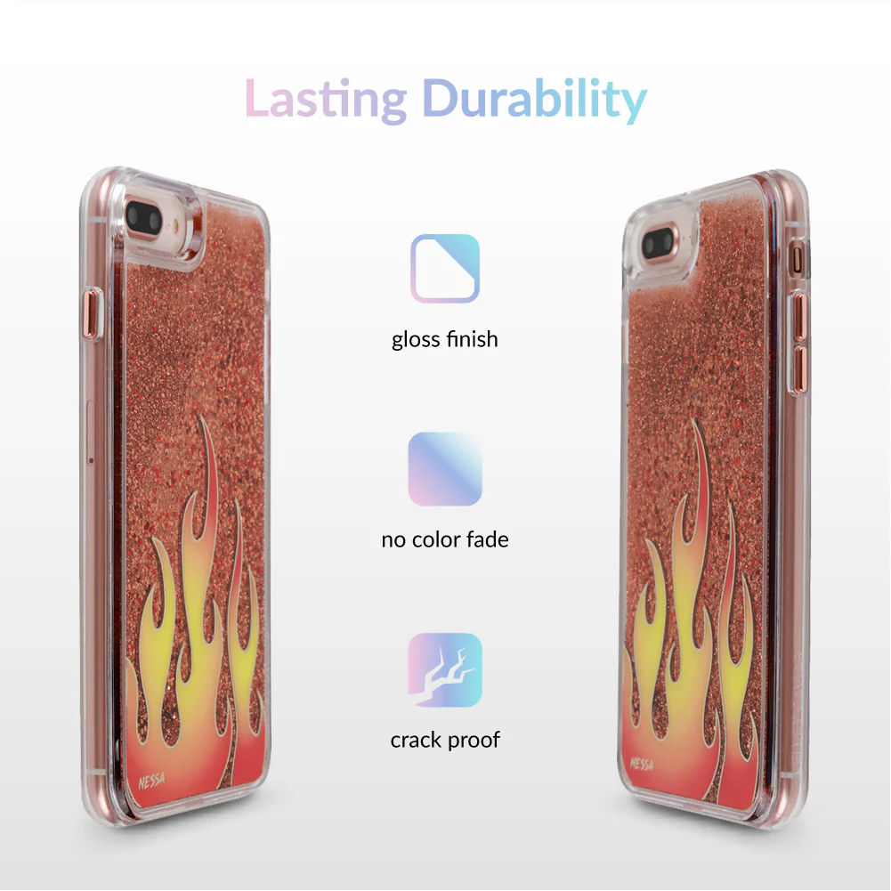 Glitter Flames iPhone Case by Nessa - Image 29