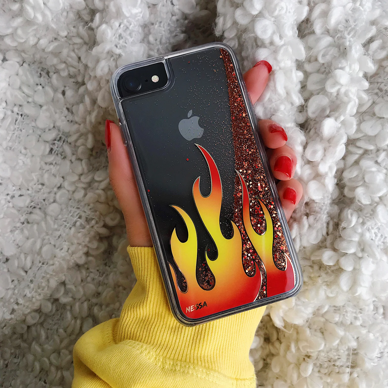 Glitter Flames iPhone Case by Nessa - Image 42