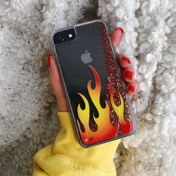 Glitter Flames iPhone Case by Nessa - Image 50