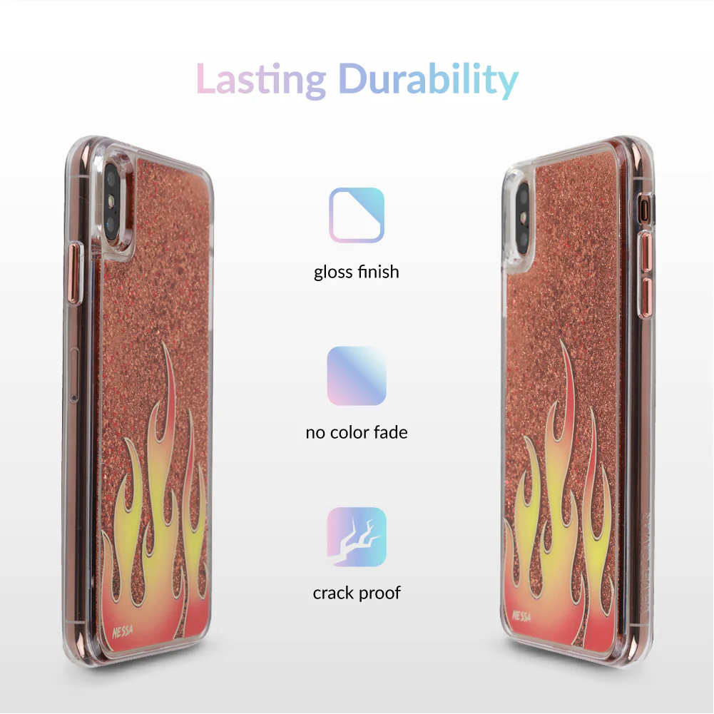 Glitter Flames iPhone Case by Nessa - Image 53