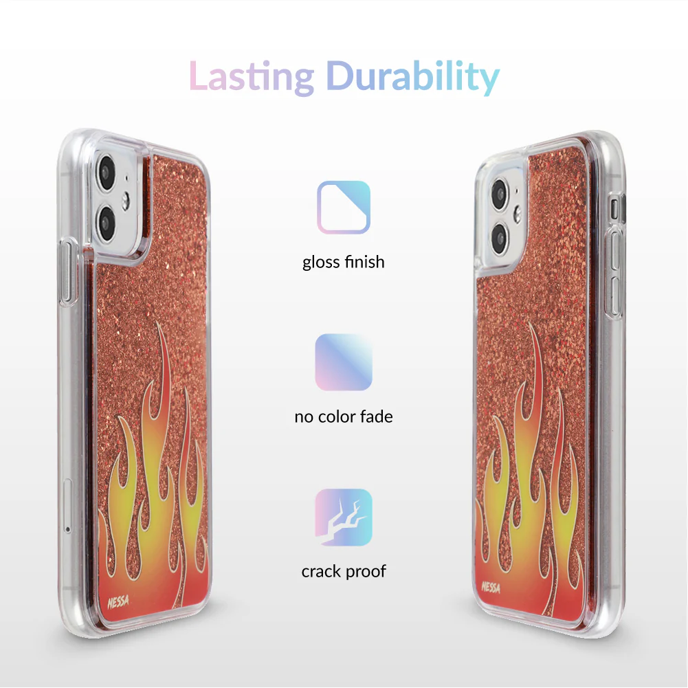 Glitter Flames iPhone Case by Nessa - Image 76