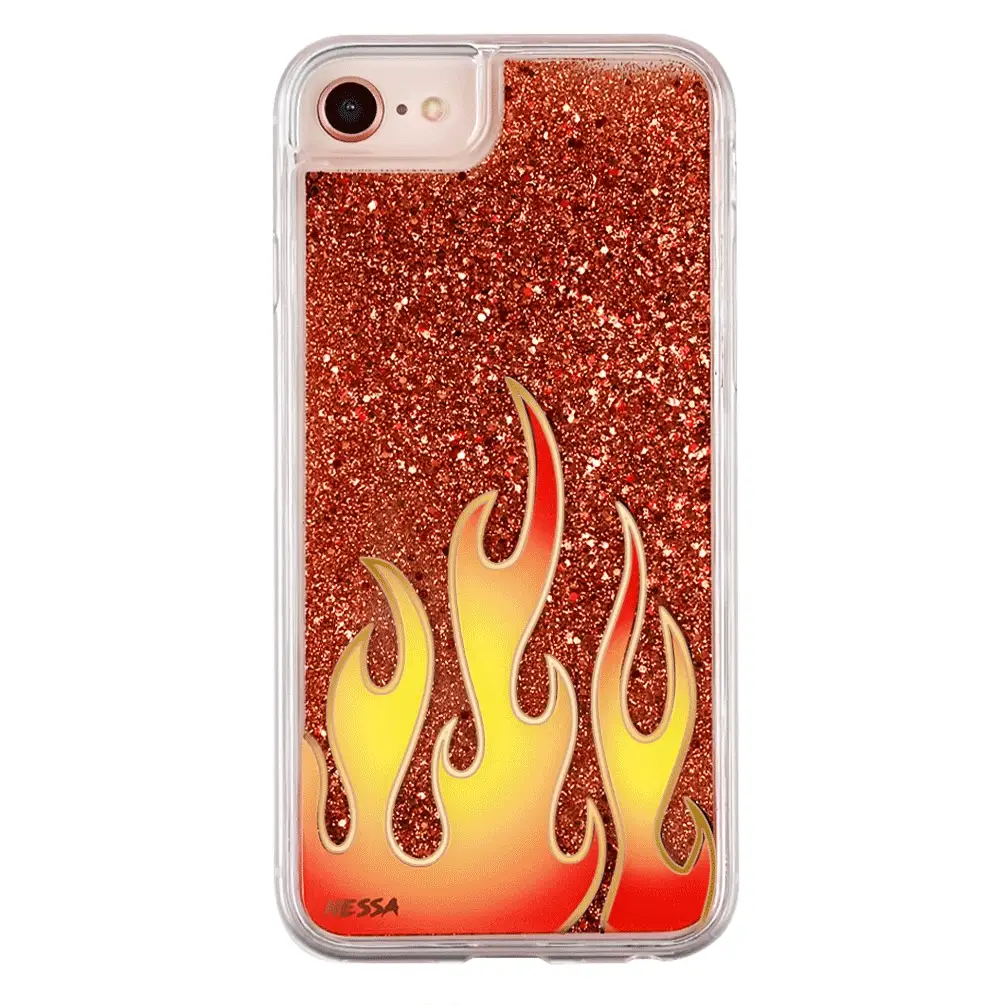 Glitter Flames iPhone Case by Nessa - Image 9