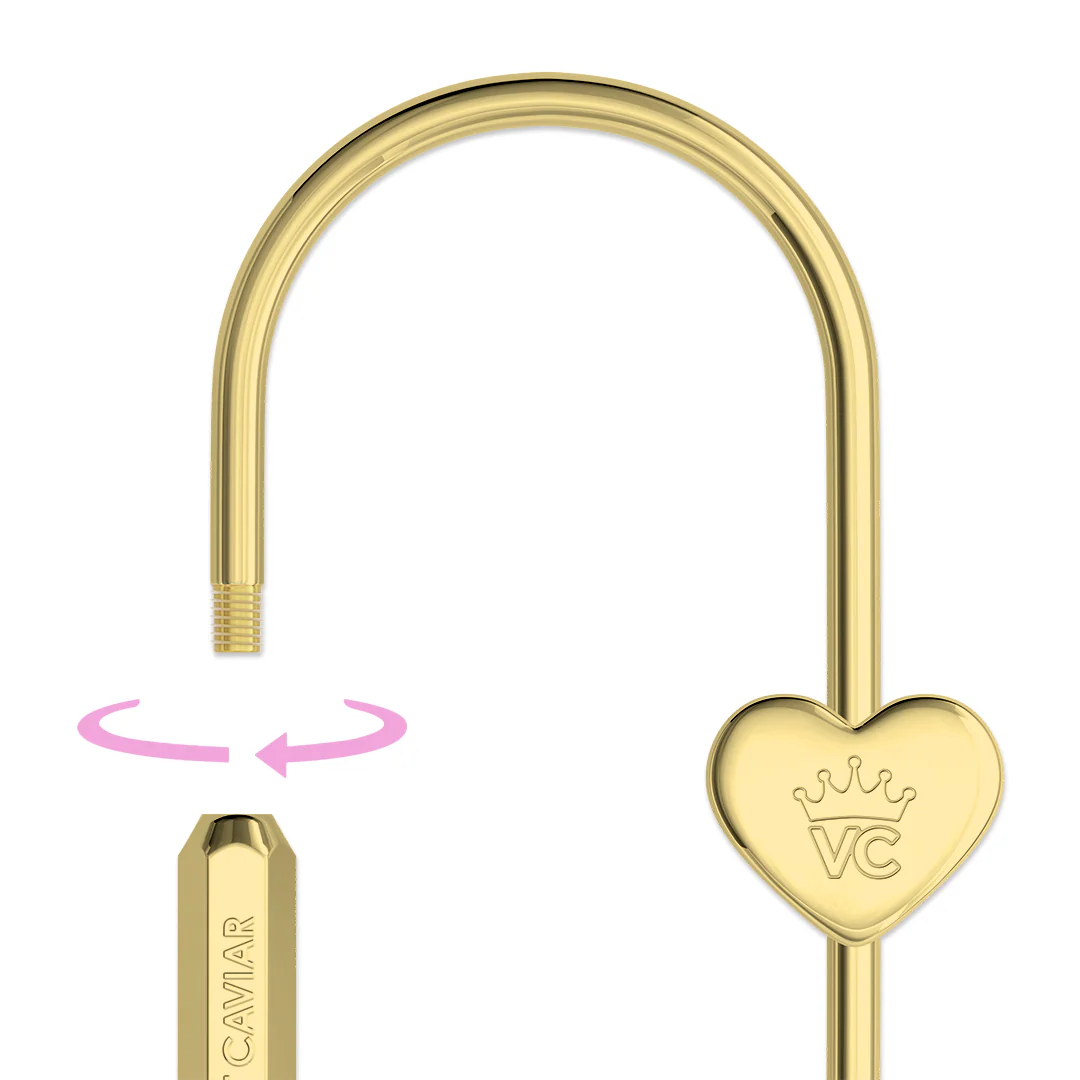 Gold Carabiner Bag Charm - Image 3