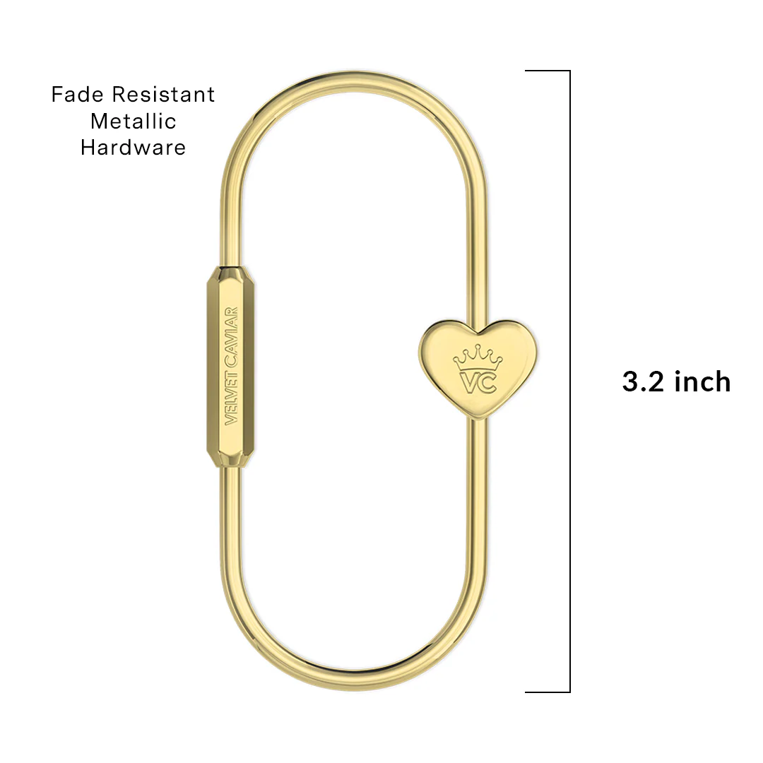 Gold Carabiner Bag Charm - Image 4