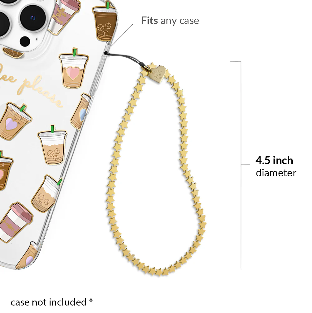 Gold Stars Phone Charm - Image 3