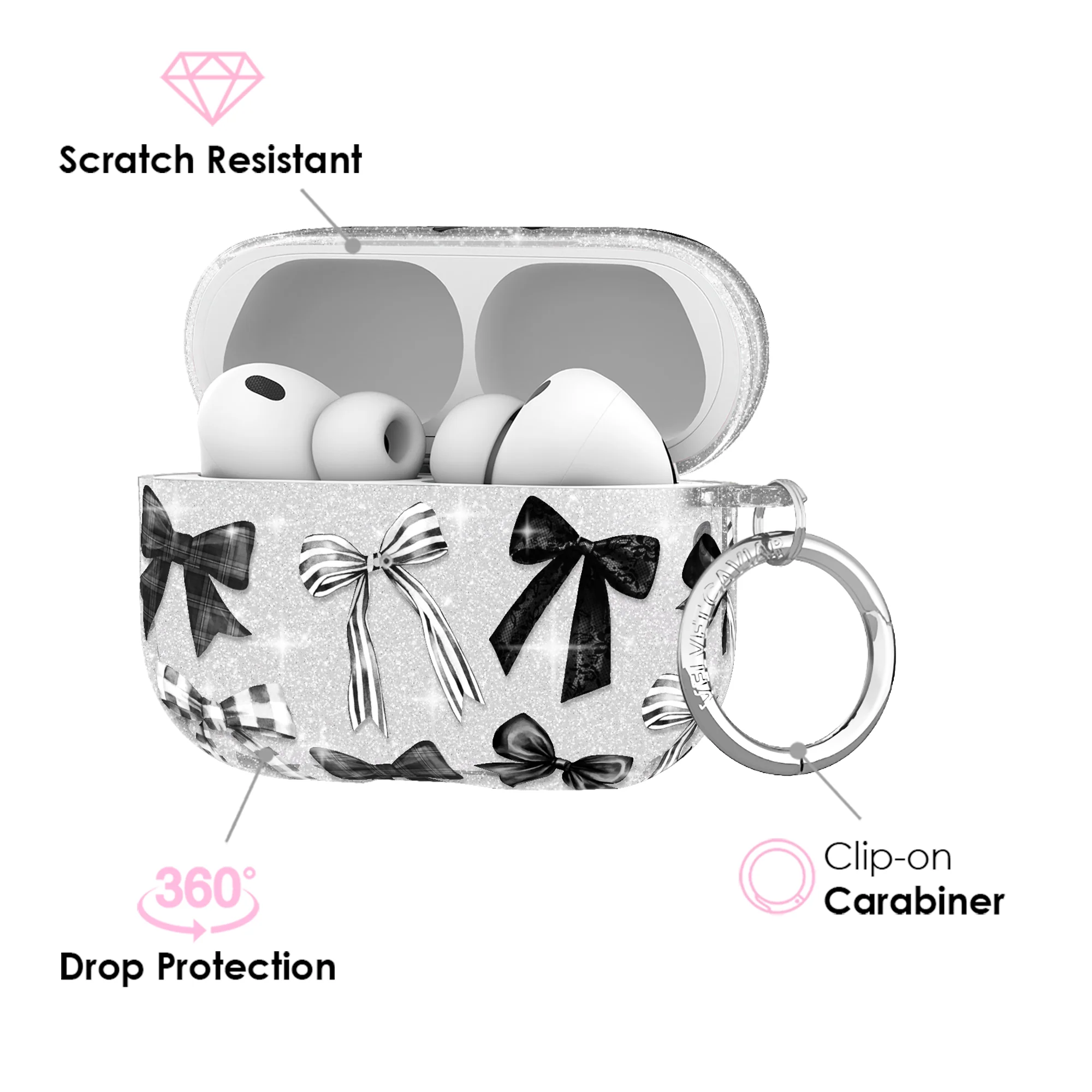 Gothic Bows AirPod Case - Image 24