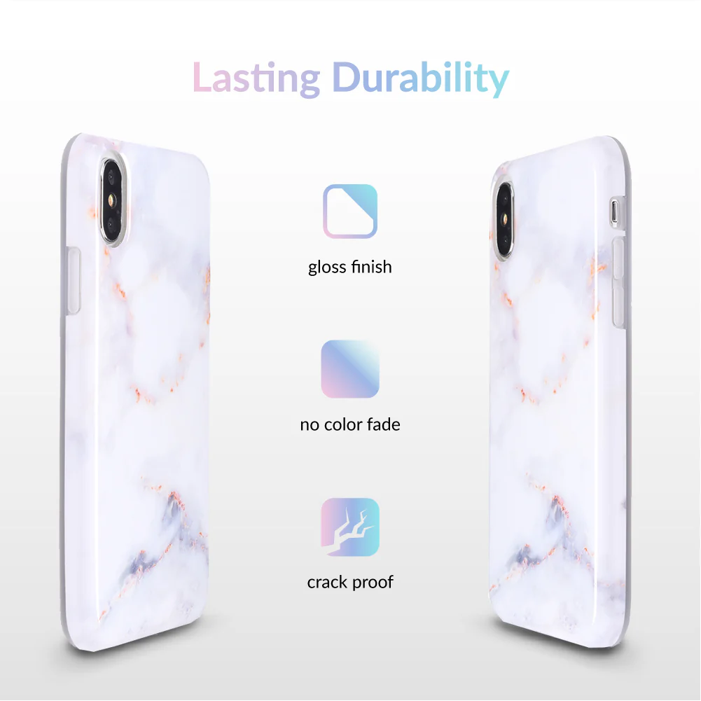 Gray Clouds Marble iPhone Case - Image 10