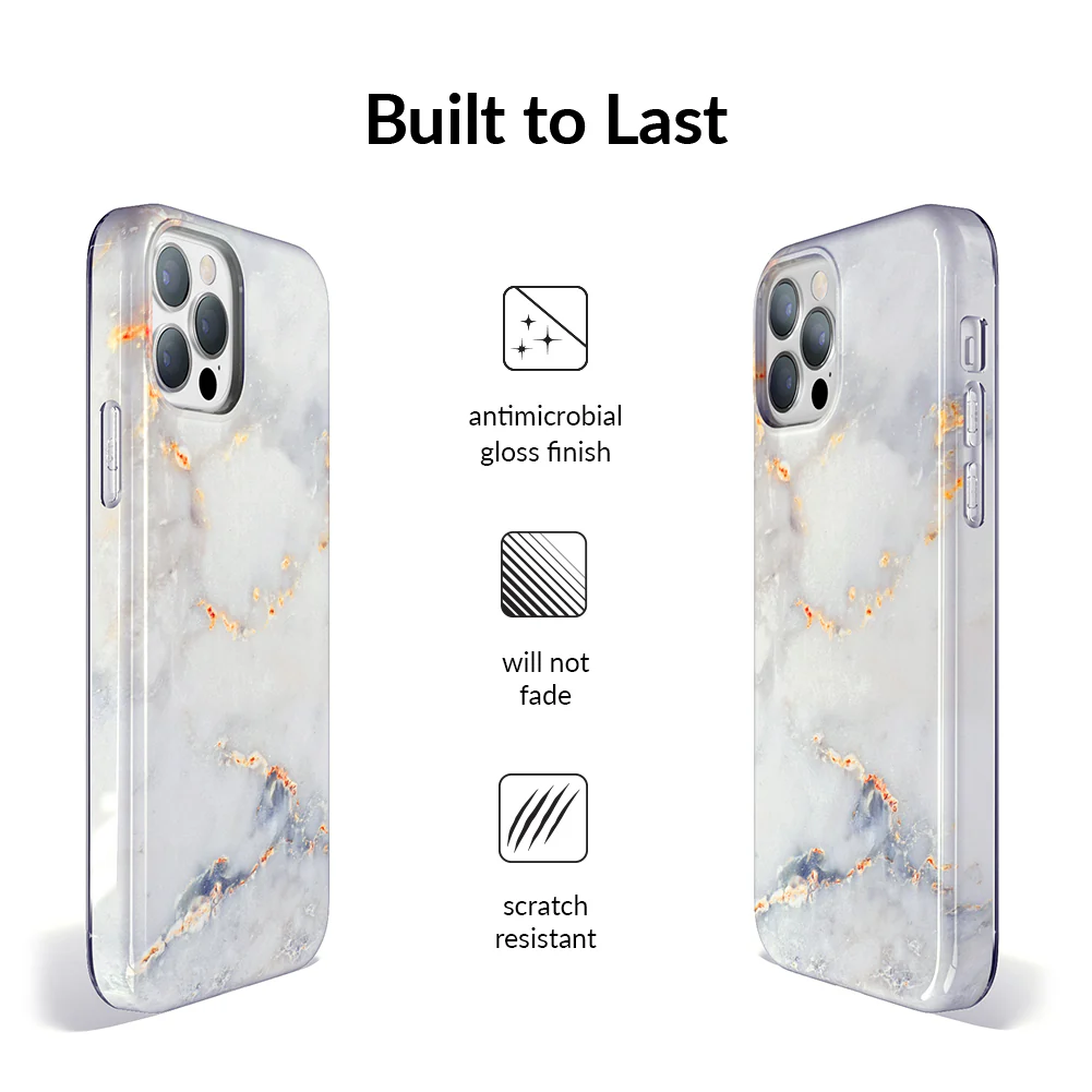 Gray Clouds Marble iPhone Case - Image 63
