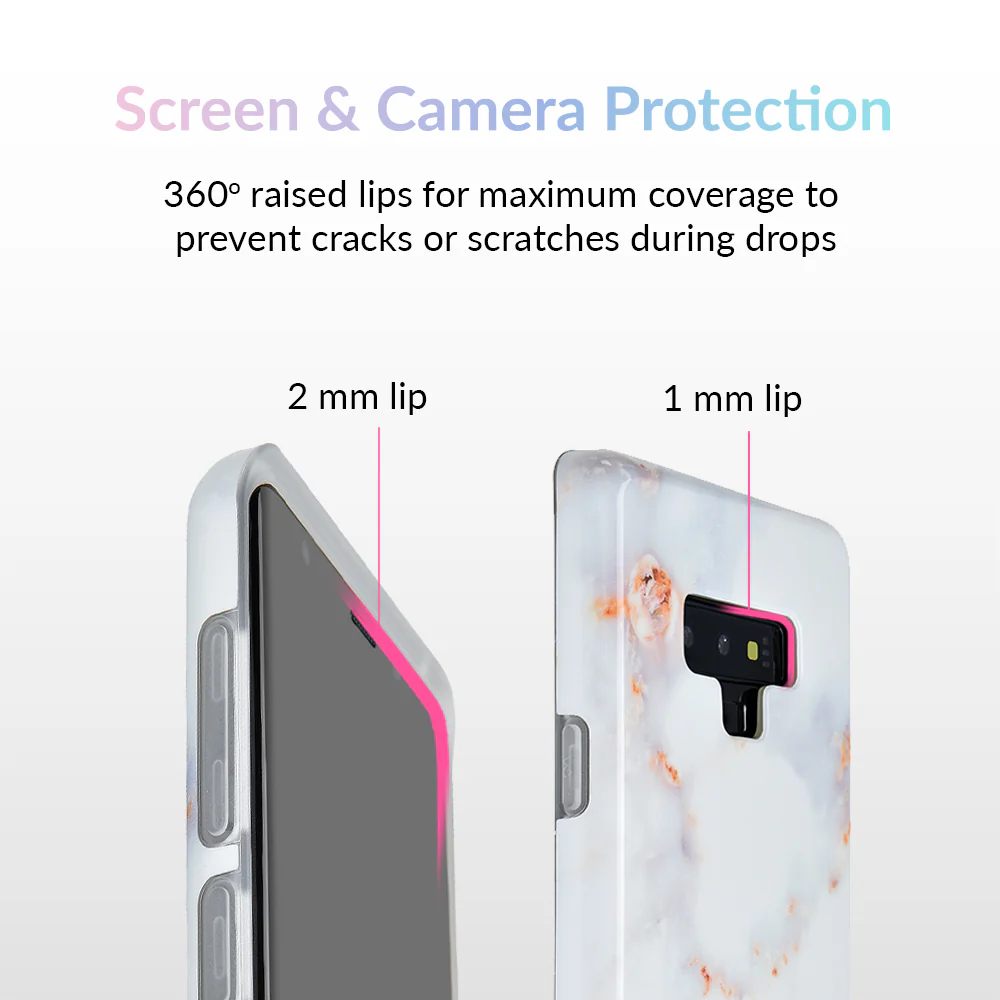 Gray Clouds Marble Samsung Galaxy Case - Image 2