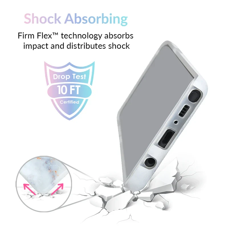 Gray Clouds Marble Samsung Galaxy Case - Image 3