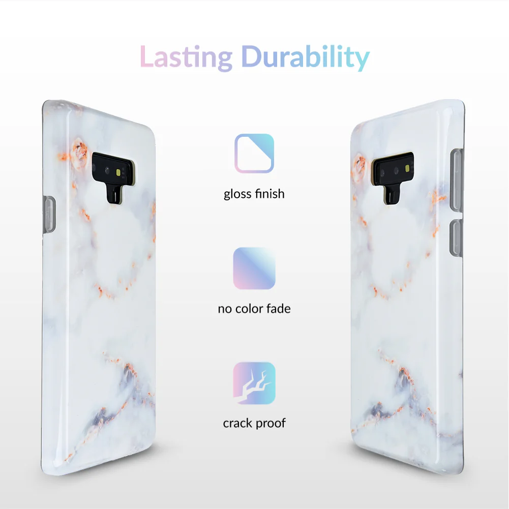Gray Clouds Marble Samsung Galaxy Case - Image 4