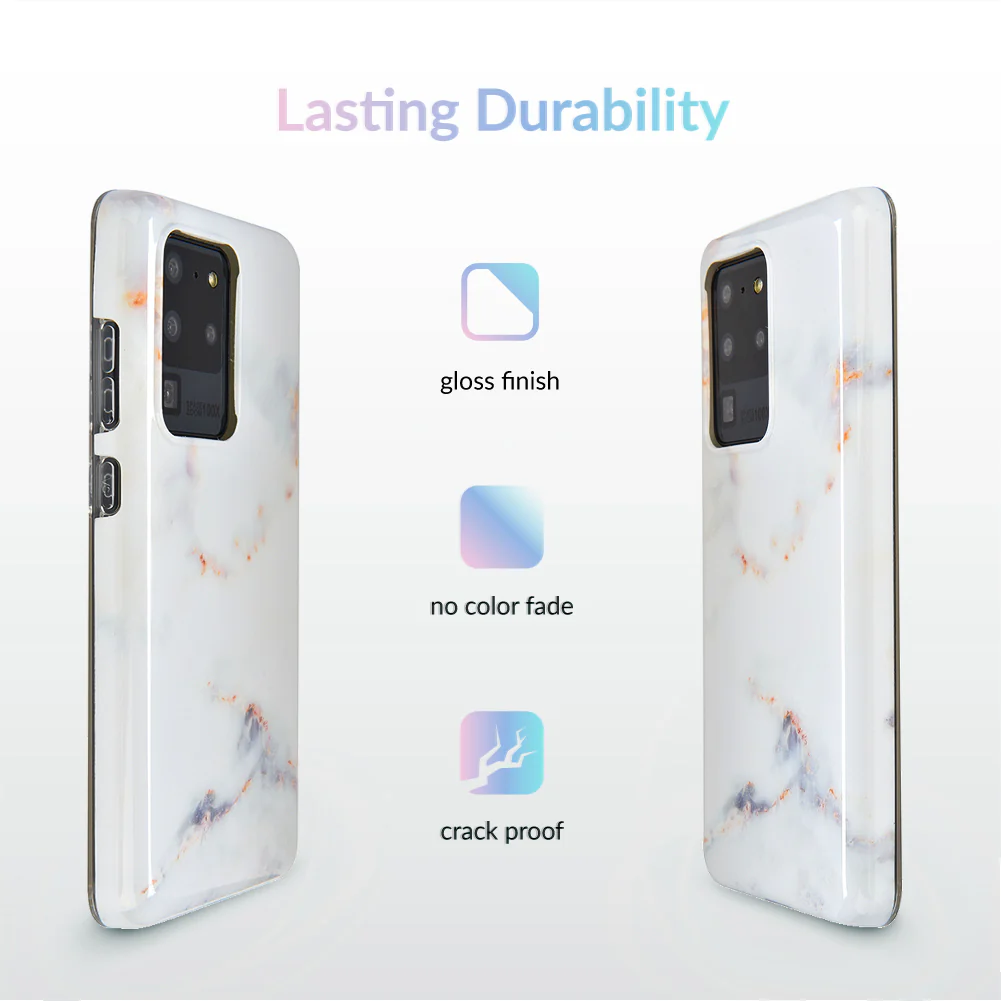 Gray Clouds Marble Samsung Galaxy Case - Image 8