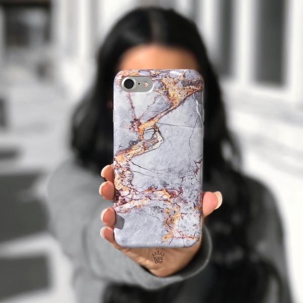 Gray & Gold Marble iPhone Case - Image 43