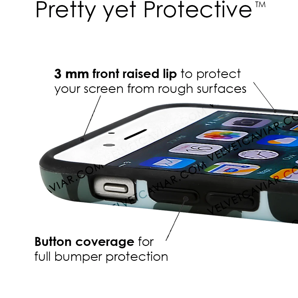 Green Camo iPhone Case - Image 44