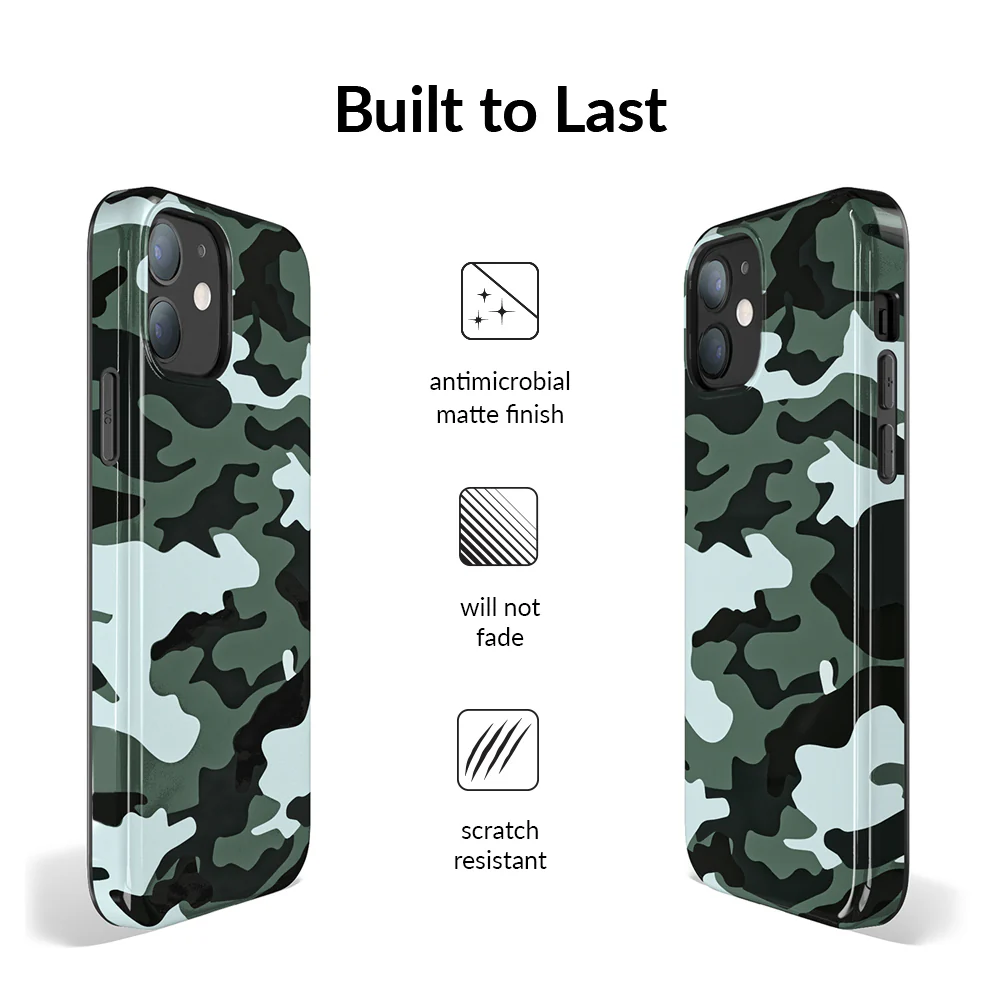 Green Camo iPhone Case - Image 88