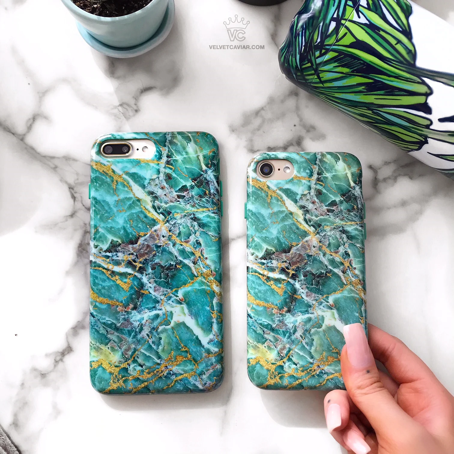 Green Emerald Marble iPhone Case - Image 35