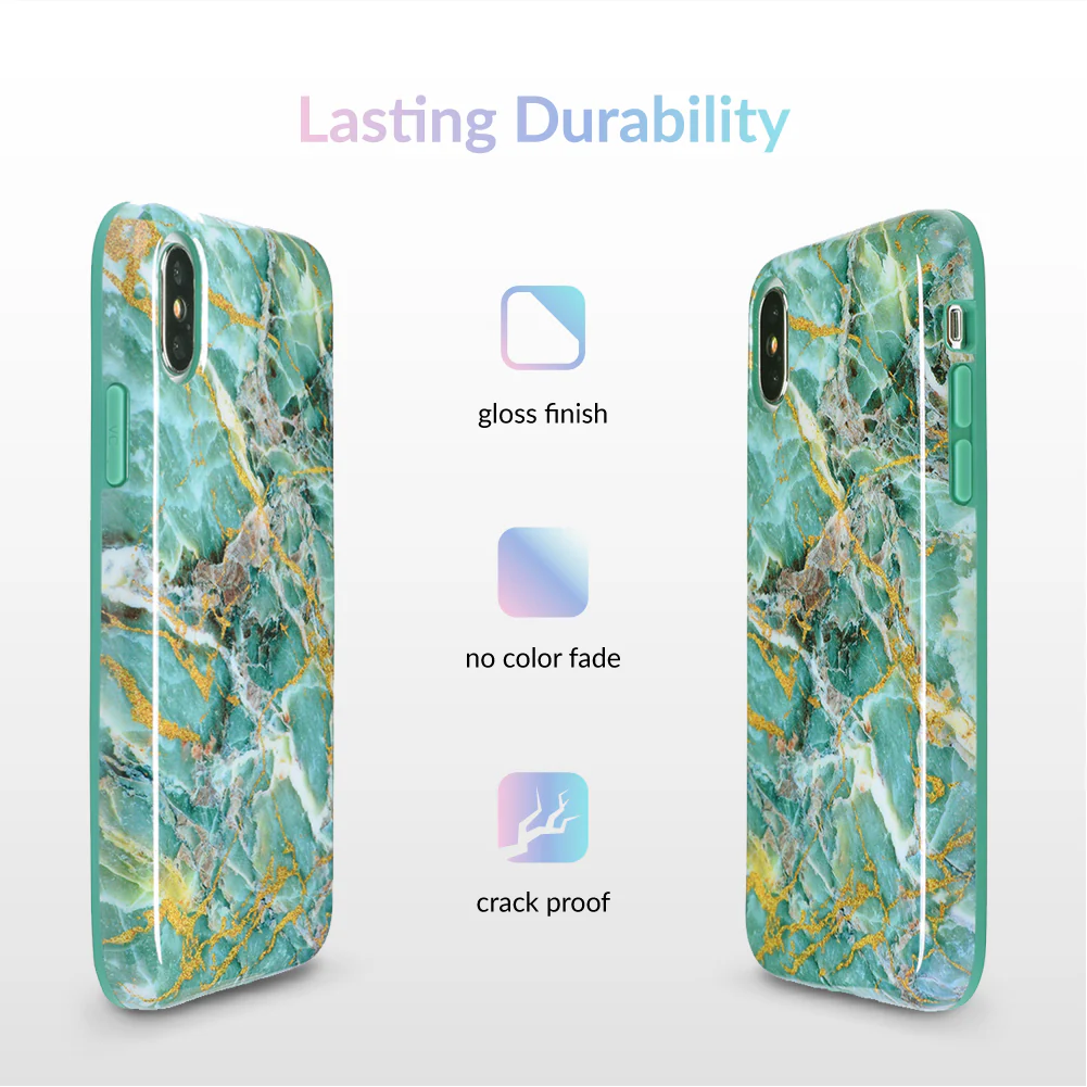 Green Emerald Marble iPhone Case - Image 52