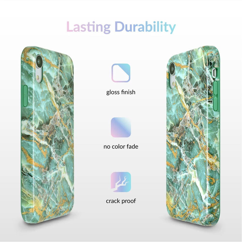 Green Emerald Marble iPhone Case - Image 58