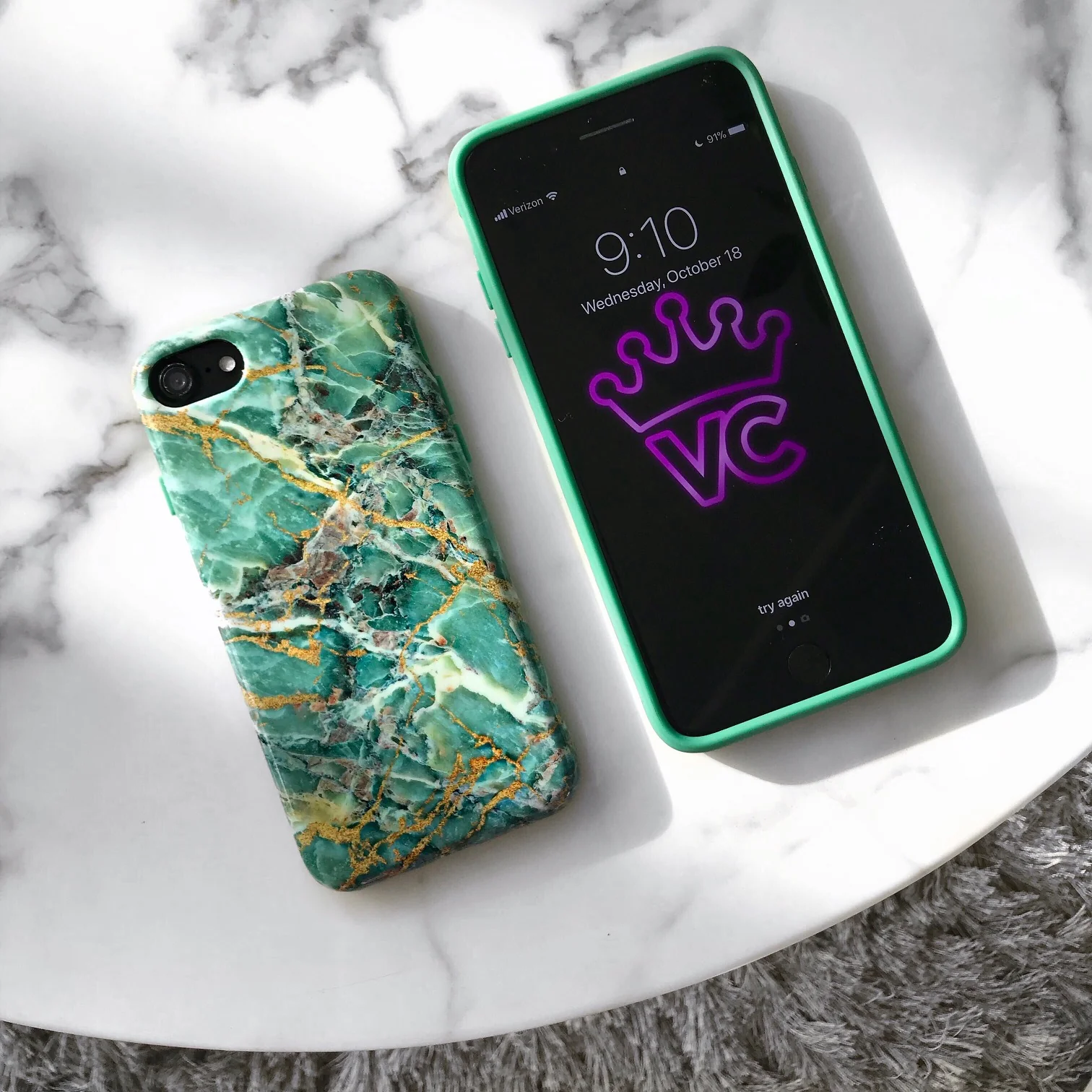 Green Emerald Marble iPhone Case - Image 7