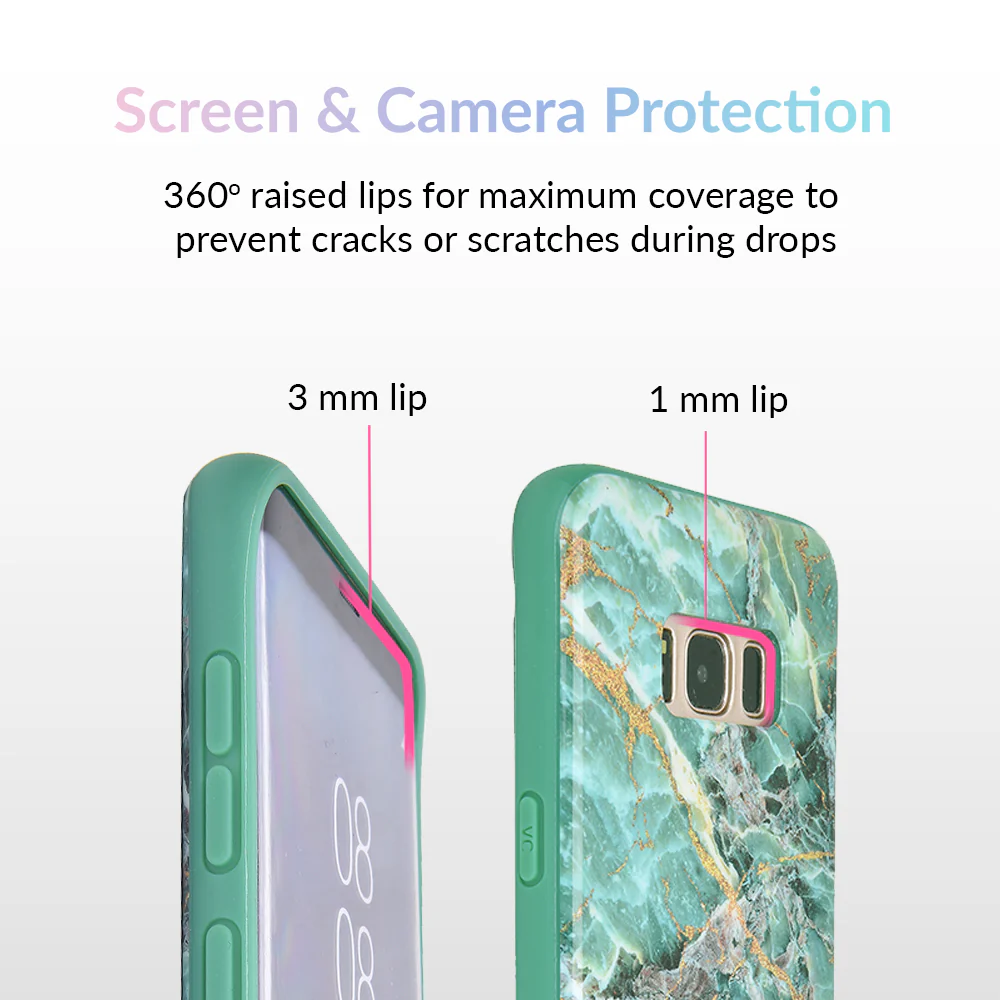 Green Emerald Marble Samsung Galaxy Case - Image 2