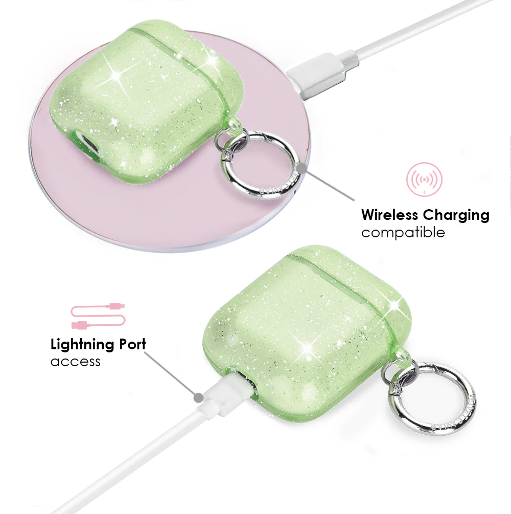 Lime Stardust AirPod Case - Image 4