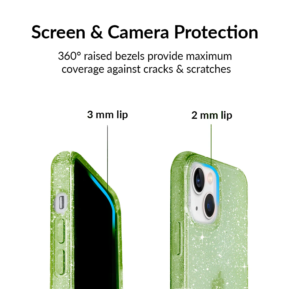 Lime Stardust Glitter iPhone Case - Image 45