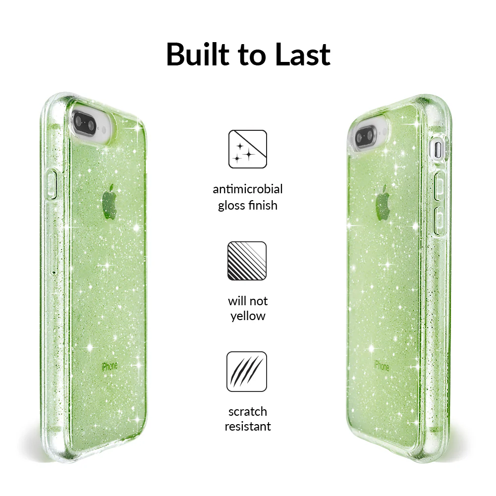 Lime Stardust Glitter iPhone Case - Image 95