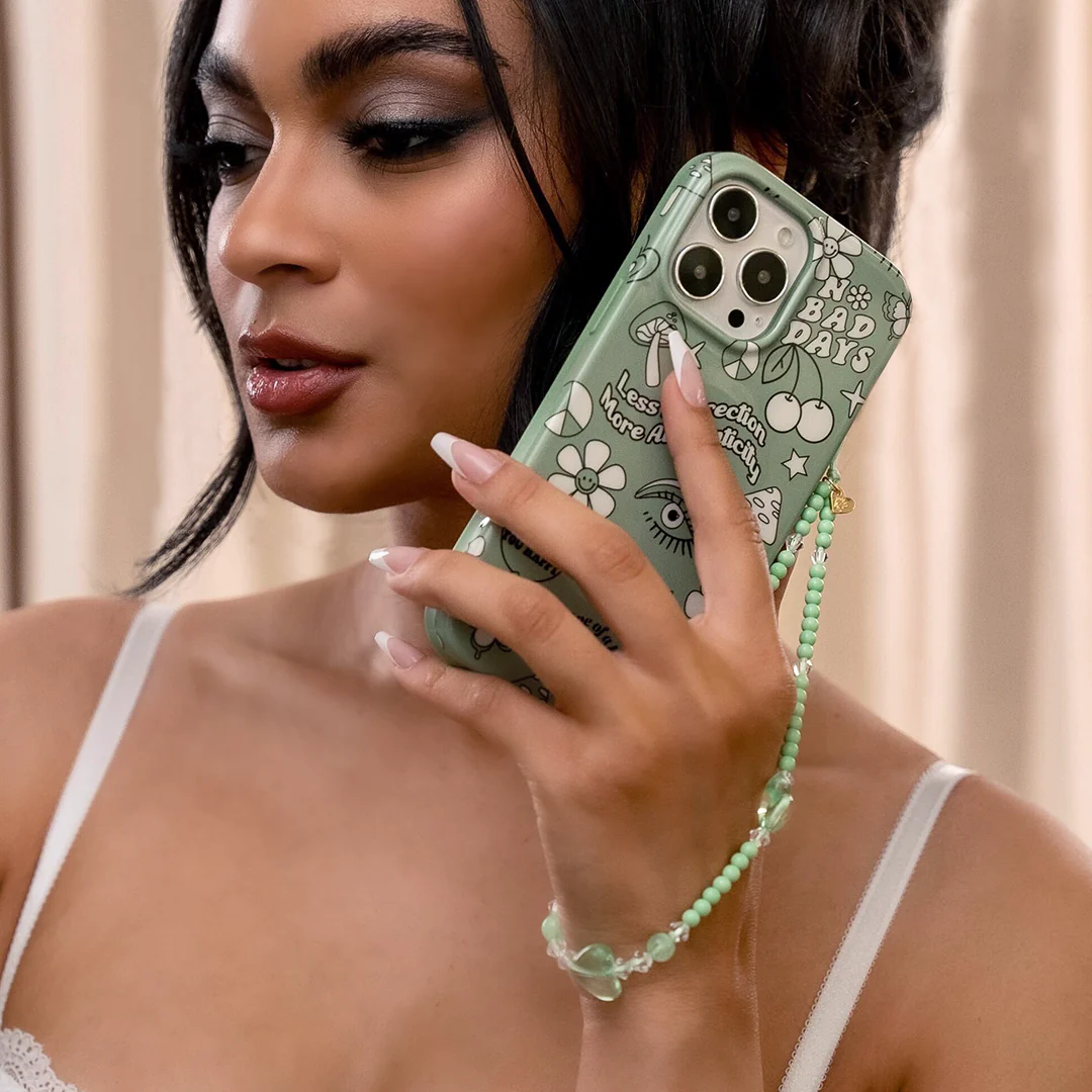 Green Heart Phone Charm - Image 2