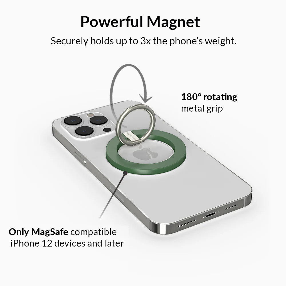 Green MagSafe Grip Ring - Image 4