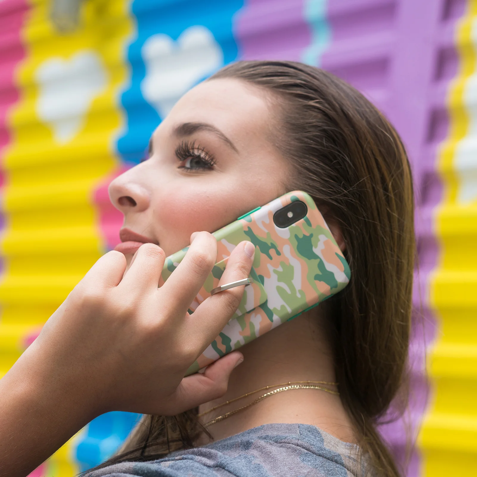 Olive Camo iPhone Case by Kendall Vertes - Image 29